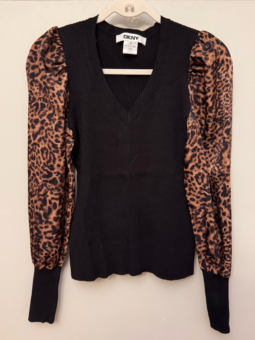 DKNY Long Sleeve Sweater-Blouse, Small Women’s